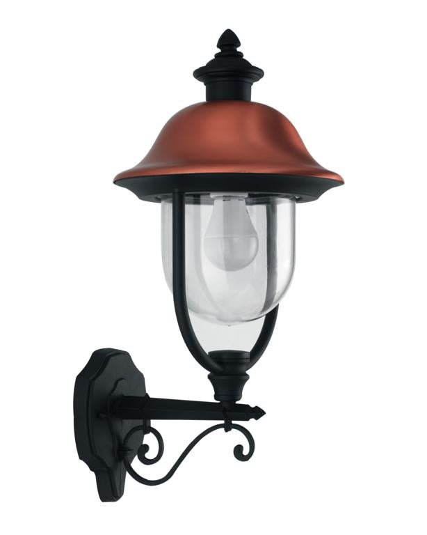 Applique per esterno IP44 in alluminio rame diffusore in policarbonato rivolta in alto lampada 1XE27 non inclusa VENEZIA Applique per esterno IP44 in alluminio rame diffusore in policarbonato rivolta in alto lampada 1XE27 non inclusa VENEZIA